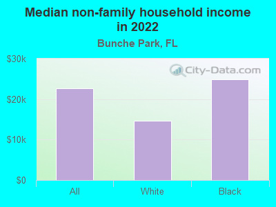 Median non-family household income in 2022