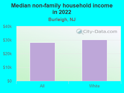 Median non-family household income in 2022