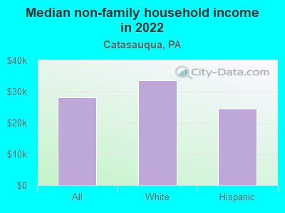 Median non-family household income in 2022