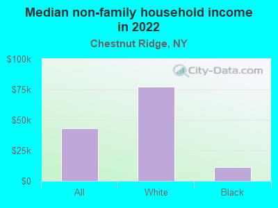 Median non-family household income in 2022