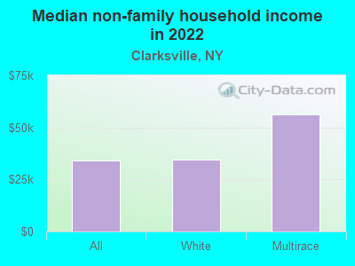 Median non-family household income in 2022