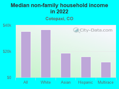 Median non-family household income in 2022