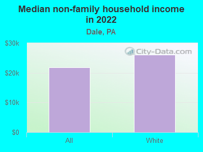 Median non-family household income in 2022