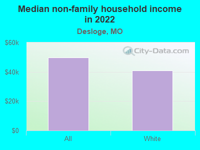 Median non-family household income in 2022