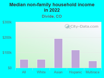 Median non-family household income in 2022