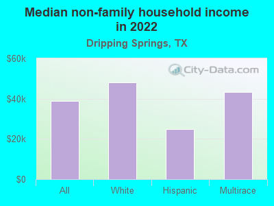 Median non-family household income in 2022