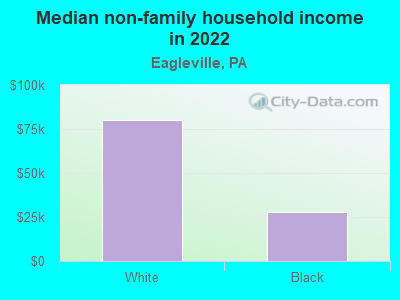 Median non-family household income in 2022