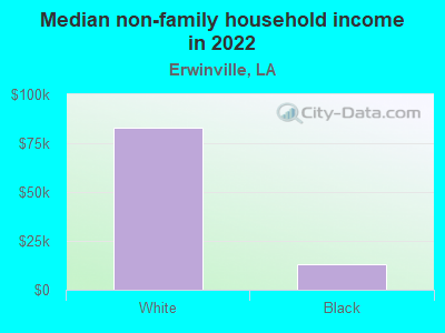 Median non-family household income in 2022