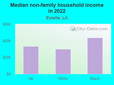 Median non-family household income in 2022