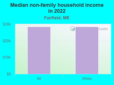 Median non-family household income in 2022