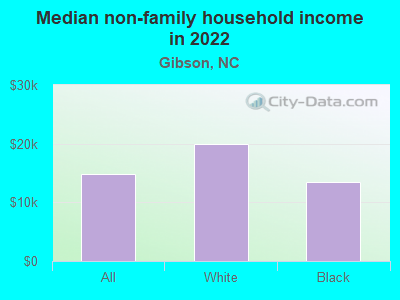 Median non-family household income in 2022