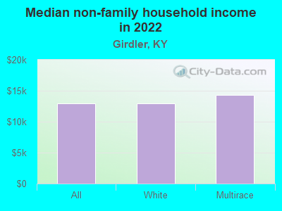 Median non-family household income in 2022