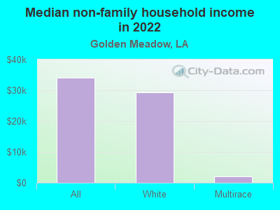 Median non-family household income in 2022