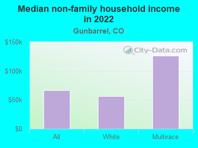 Median non-family household income in 2022