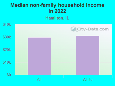 Median non-family household income in 2022