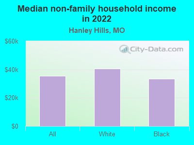 Median non-family household income in 2022