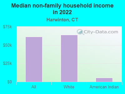 Median non-family household income in 2022