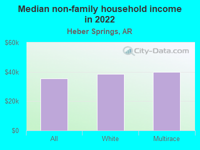 Median non-family household income in 2022