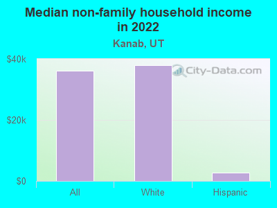 Median non-family household income in 2022