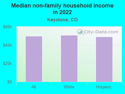 Median non-family household income in 2022