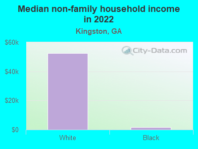 Median non-family household income in 2022