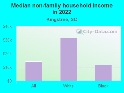 Median non-family household income in 2022