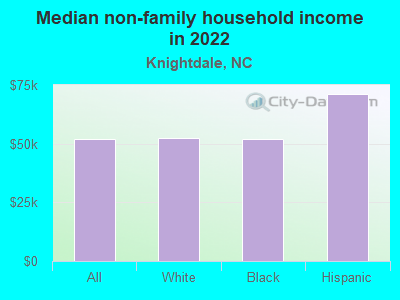 Median non-family household income in 2022