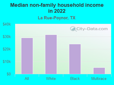 Median non-family household income in 2022