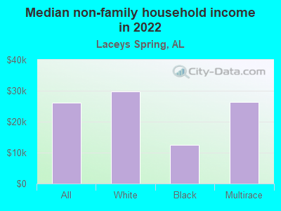 Median non-family household income in 2022