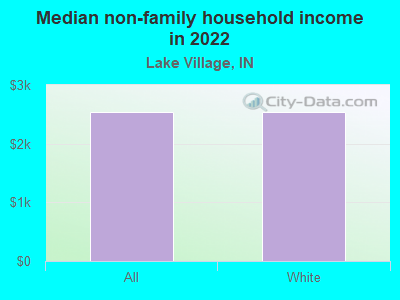 Median non-family household income in 2022