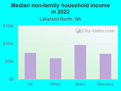 Median non-family household income in 2022