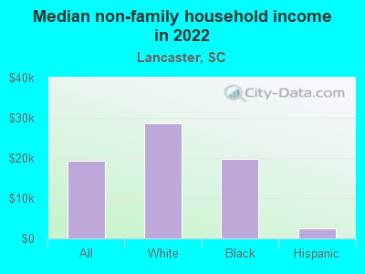 Median non-family household income in 2022