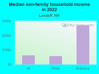 Median non-family household income in 2022