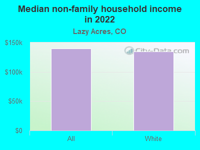 Median non-family household income in 2022