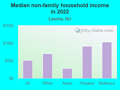 Median non-family household income in 2022