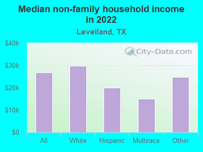 Median non-family household income in 2022