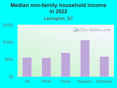 Median non-family household income in 2022