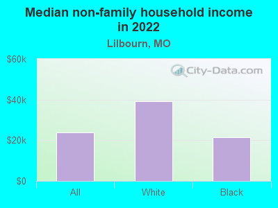 Median non-family household income in 2022