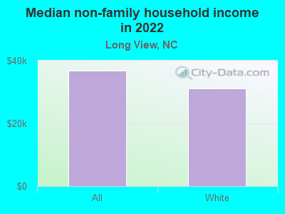 Median non-family household income in 2022