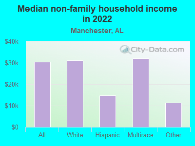 Median non-family household income in 2022