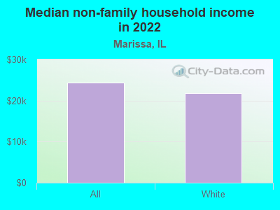 Median non-family household income in 2022