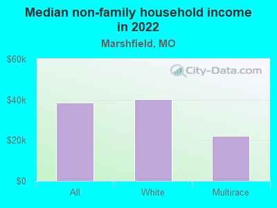 Median non-family household income in 2022