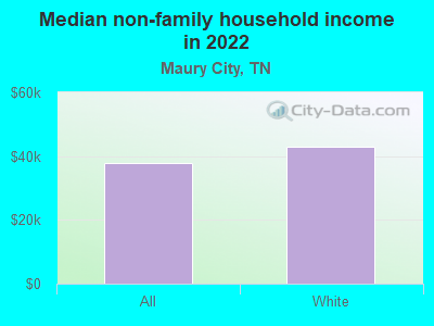 Median non-family household income in 2022