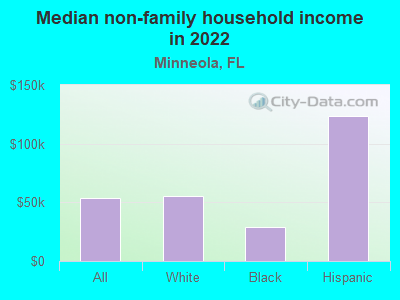 Median non-family household income in 2022