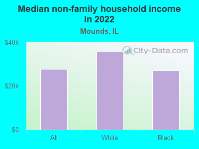 Median non-family household income in 2022