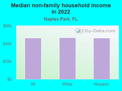 Median non-family household income in 2022