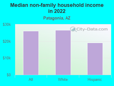 Median non-family household income in 2022