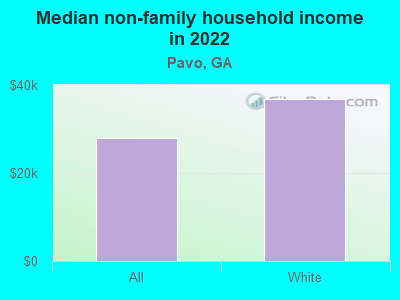 Median non-family household income in 2022