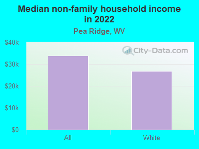 Median non-family household income in 2022