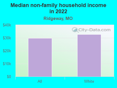 Median non-family household income in 2022